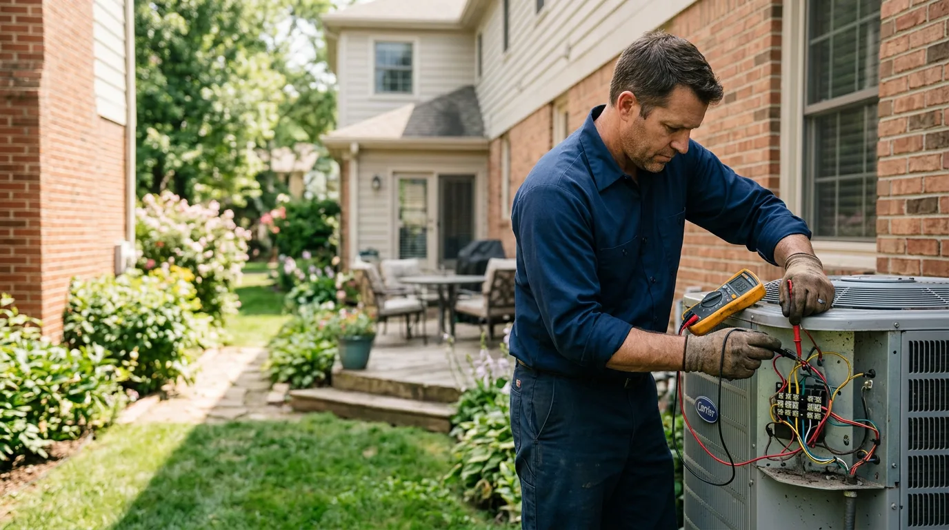HVAC technician working near Kerens, TX